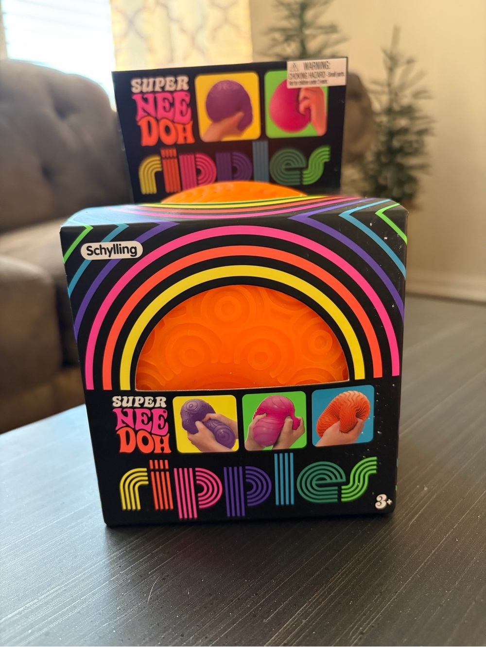 Super NeeDoh Ripples Squeeze- Orange